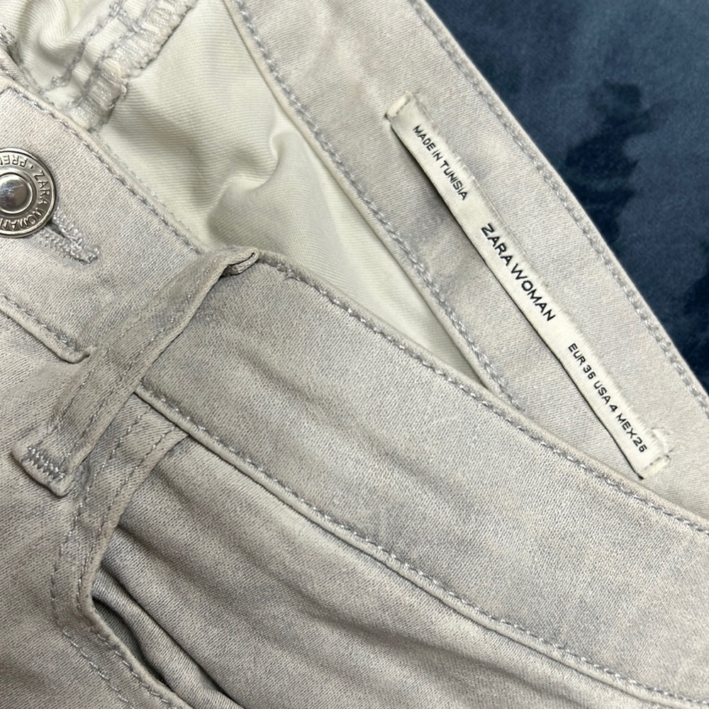 Zara Coated Denim